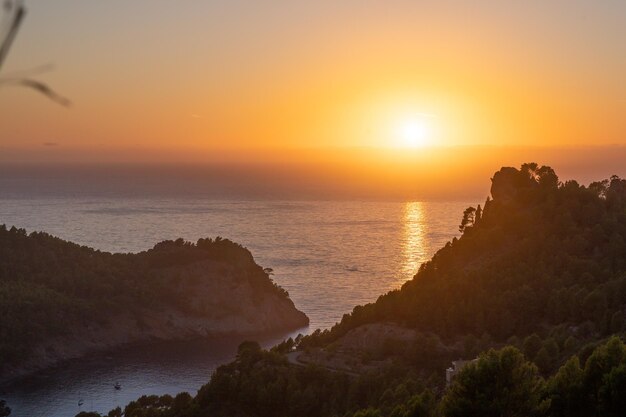 sunset in Cala Tuent
