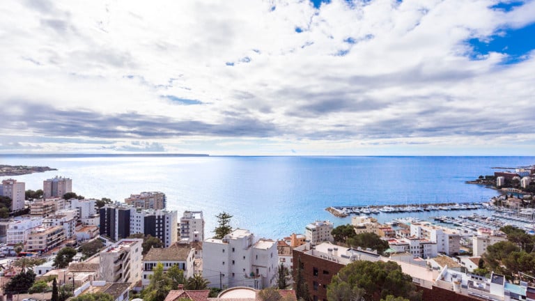 Panorama view of San Agustín, Mallorca