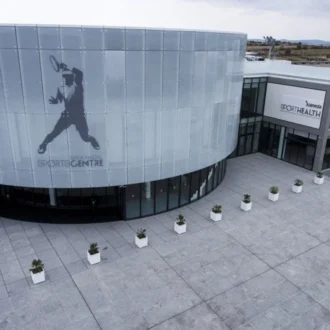 Rafa Nadal Museum & Academy entrance in Manacor, Mallorca