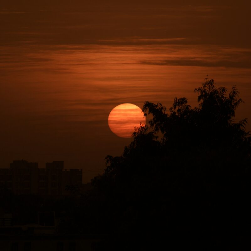 Blood moon in Palma de Mallorca