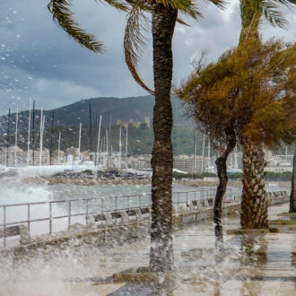 Rain in Palma de Mallorca
