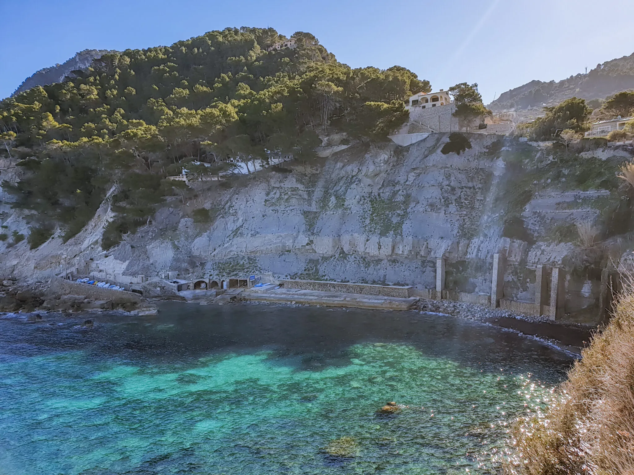Cala Banyalbufar on Mallorca’s west coast.