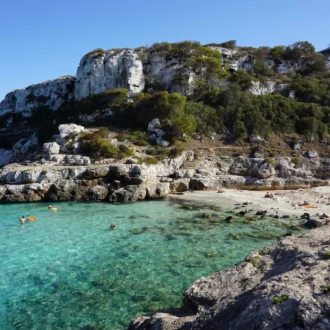 Cala Màrmols beach in mallorca