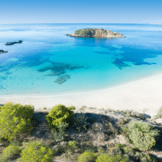 Cala de s’Oratori beach in mallorca