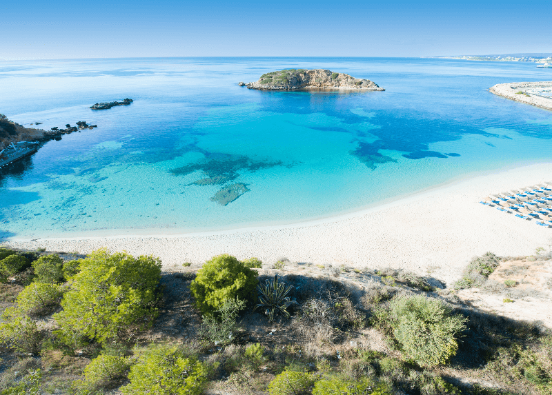 Cala de s’Oratori beach in mallorca