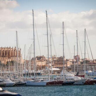Palma de mallorca view of marina