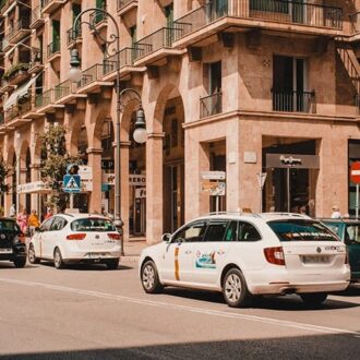 Taxi stand in central Palma de Mallorca